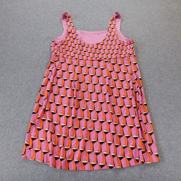Diane Von Furstenberg Dress 17 Pink Retro Mod Mini Sleeveless Tank Sundress - Picture 8 of 10